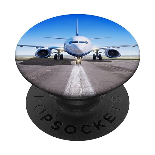 Flugzeug Flugzeug Pilot Fliegen PopSockets Klebender PopGrip von CJ Grips
