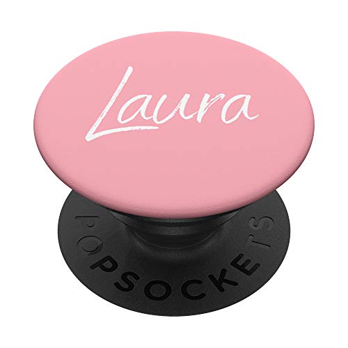 Laura PopSockets PopGrip: Ausziehbarer Sockel und Griff für Handys/Tablets mit Tauschbarem Top von CJ Grips