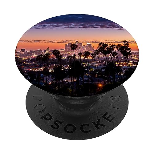 Nacht in der Innenstadt von Los Angeles PopSockets mit austauschbarem PopGrip von CJ Grips