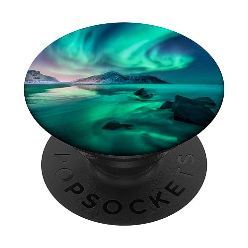 Polarlichter von Northern PopSockets Klebender PopGrip Polarlichter von Northern PopSockets Klebender PopGrip von CJ Grips