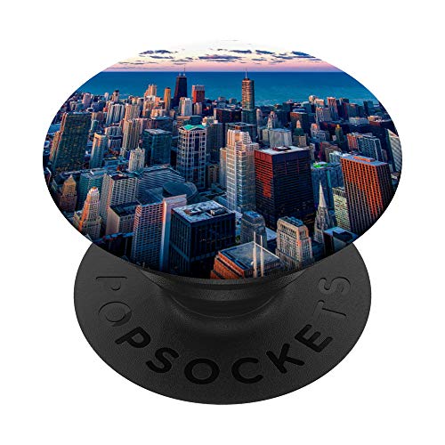 Skyline von Chicago PopSockets mit austauschbarem PopGrip von CJ Grips