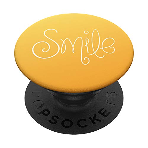 Smile Orange Farbverlauf PopSockets mit austauschbarem PopGrip von CJ Grips