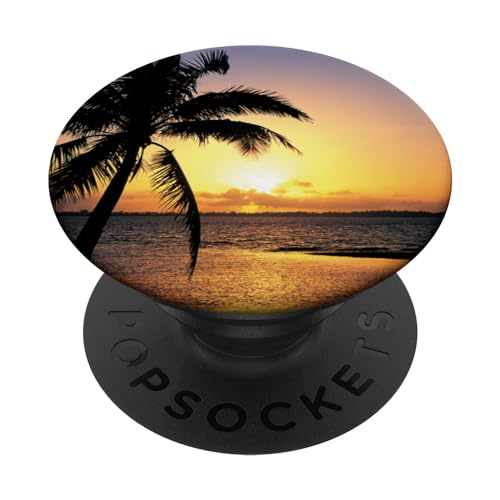 Sonnenuntergang Palm Beach PopSockets mit austauschbarem PopGrip von CJ Grips