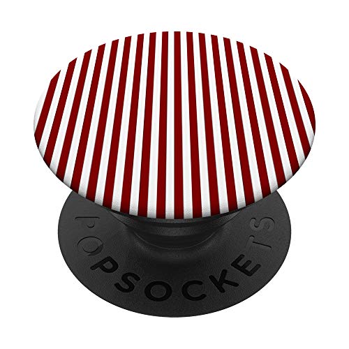Streifen dunkelrot weiß PopSockets mit austauschbarem PopGrip Streifen dunkelrot weiß PopSockets mit austauschbarem PopGrip von CJ Grips