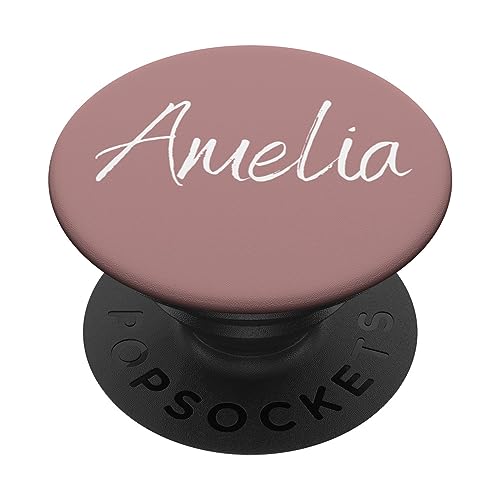 Amelia Vorname Design Rosy Brown PopSockets mit austauschbarem PopGrip von CJ Merch