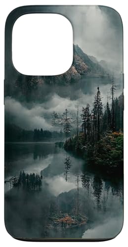 CJ Merch iPhone 13 Pro Schutzhülle, Polycarbonat & TPU, Stoßdämpfend, Einfarbig, Landschaftsmuster von CJ Merch