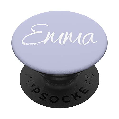 Emma Vorname Design Lavendel PopSockets mit austauschbarem PopGrip von CJ Merch