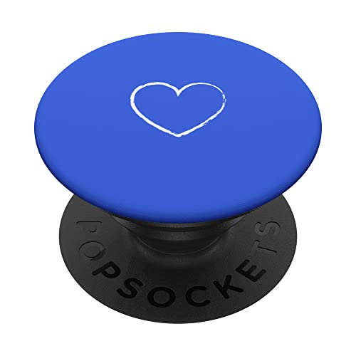 Herz, Königsblau PopSockets mit austauschbarem PopGrip von CJ Merch