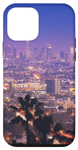Hülle für iPhone 12 mini Los Angeles bei Nacht USA von CJ Merch