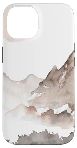 CJ Merch Hülle für iPhone 14 Aquarell Berge Landschaft Grau Polycarbonat TPU Stoßdämpfend CJ Merch Hülle für iPhone 14 Aquarell Berge Landschaft Grau Polycarbonat TPU Stoßdämpfend von CJ Merch