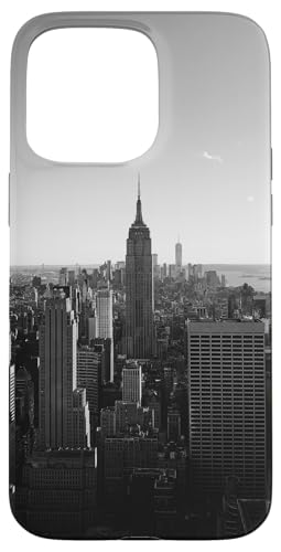Hülle für iPhone 15 Pro Max New York Empire State Building Manhatten Schwarz und Weiß USA Hülle für iPhone 15 Pro Max New York Empire State Building Manhatten Schwarz und Weiß USA von CJ Merch