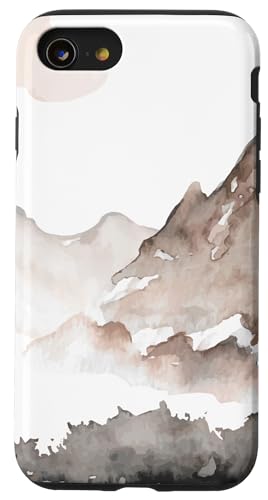 Hülle für iPhone SE (2020) / 7 / 8 Aquarell Berge Landschaft von CJ Merch