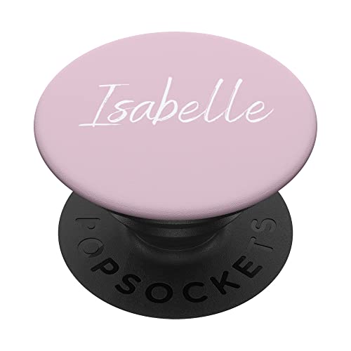 Isabelle Vorname Design Pink PopSockets mit austauschbarem PopGrip von CJ Merch