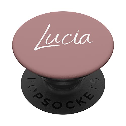 Lucia Vorname Design Rosy Brown PopSockets mit austauschbarem PopGrip von CJ Merch