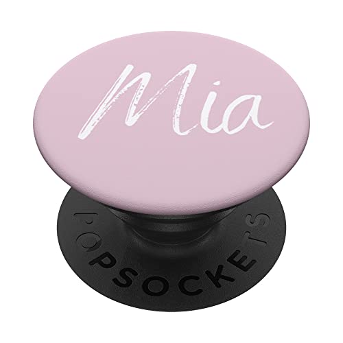 Mia Vorname Design Pink PopSockets mit austauschbarem PopGrip von CJ Merch