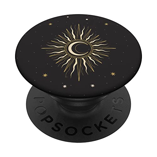 Moon Sun Astrologie Mystic Tarot-Hexe PopSockets mit austauschbarem PopGrip von CJ Merch