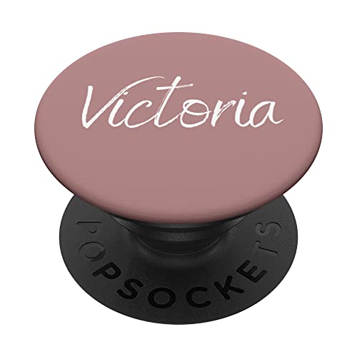 Victoria Vorname Design Rosy Brown PopSockets mit austauschbarem PopGrip von CJ Merch