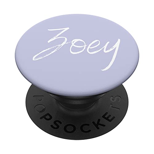 Zoey Frist Name Design Lavendel PopSockets mit austauschbarem PopGrip von CJ Merch