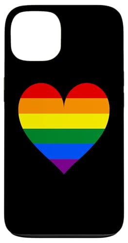 Hülle für iPhone 13 Rainbow Heart LGBT Pride Handyhülle von CJ Phone Cases