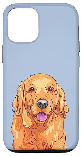 Hülle für iPhone 15 Pro Golden Retriever Stahl Blau von CJ Phone Cases
