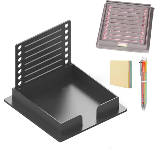 Haftnotizhalter mit Schablone, Linienzeichnungsvorlage, Raum- und Büro-Schreibtisch-Organizer, Schablone, kompatible Notizen mit Anti-Rutsch-Matten, selbstklebendes Zubehör Haftnotizhalter mit Schablone, Linienzeichnungsvorlage, Raum- und Büro-Schreibtisch-Organizer, Schablone, kompatible Notizen mit Anti-Rutsch-Matten, selbstklebendes Zubehör von CJKDXDH