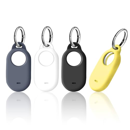 4er Set Schutzhülle für Samsung SmartTag 2 mit Schlüsselanhänger, Silikon Anti-Kratz Tragbar Locator Tracker Hülle mit Keyring für Samsung Galaxy Smarttag 2 Case, Schwarz, Weiß, Grau und Gelb 4er Set Schutzhülle für Samsung SmartTag 2 mit Schlüsselanhänger, Silikon Anti-Kratz Tragbar Locator Tracker Hülle mit Keyring für Samsung Galaxy Smarttag 2 Case, Schwarz, Weiß, Grau und Gelb von CJMUQHEHH