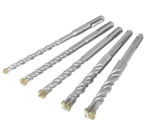 SDS Plus Bohrer Set 6mm x 160mm, 3 Teiliges Betonbohrer 6mm Set, Profi Steinbohrer 6mm Bohrer mit 4 Schneiden, langlebiger SDS Bohrer für Stein, Beton, Ziegel, Mauerwerk und Schlagbohrmaschinen SDS Plus Bohrer Set 6mm x 160mm, 3 Teiliges Betonbohrer 6mm Set, Profi Steinbohrer 6mm Bohrer mit 4 Schneiden, langlebiger SDS Bohrer für Stein, Beton, Ziegel, Mauerwerk und Schlagbohrmaschinen von CJMUQHEHH