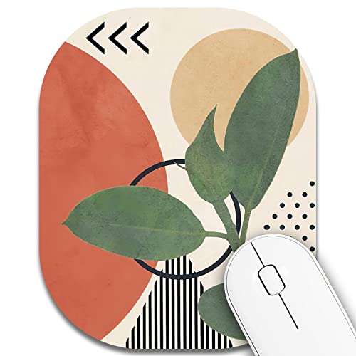 Summer Garden Small Mouse Pad,Mini Mouse Pad 6 x 7 Inch,for Laptop Keyboard Tray Wireless Mouse Home Office Travel,with Non-Slip Rubber Base, Waterproof Mouse Mat,Leaf von CJYRHFY