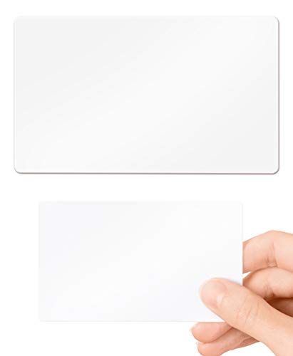 CKB LTD PVC Karten Blanko Prämie weiß Kunststoff, Standard CR80 Kreditkartengröße 86x54 mm 760 Mikron für Ausweise Dienstausweise EC und Bankkarten Gesundheitskarten, Kartendruck drucker-Packung 10 von CKB LTD