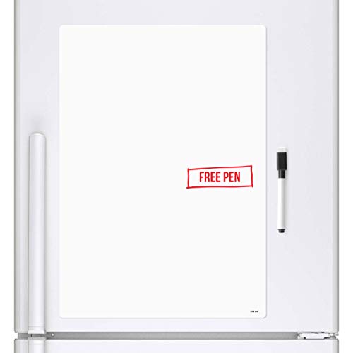 CKB LTD® Whiteboard, A4, blanko, trocken abwischbar, magnetisch, Kühlschrankmagnet, Beschilderungsblatt mit Marker, Whiteboard und Stift, trocken abwischbar Küche, Memo-Pinnwand, großer Tagesplaner von CKB LTD