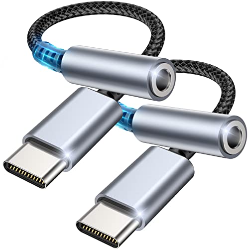 CKCN USB C zu 3.5mm Klinke, USB C Aux Adapter zu Kopfhörer Jack Audio Adapter, Audio Adapter USB C auf Aux Dongle Kabel Kabel für Samsung Galaxy S21/S22/Note20, Huawei von CKCN