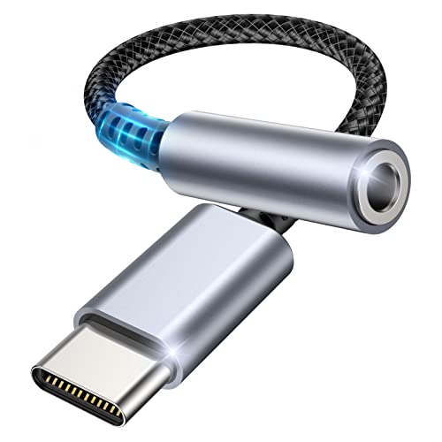 CKCN USB C zu 3.5mm Klinke, USB C Aux Adapter zu Kopfhörer Jack Audio Adapter, Audio Adapter USB C auf Aux Dongle Kabel für Samsung Galaxy S21/S20 Ultra/Note20, MacBook Pro, Huawei von CKCN