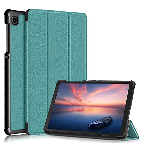Hülle für Samsung Galaxy Tab A7 Lite 8.7 "T220 / T225 2021, Flip Magnet gestanzter Lederständer Stoßfester Tablet Ständer-Grün von CKK