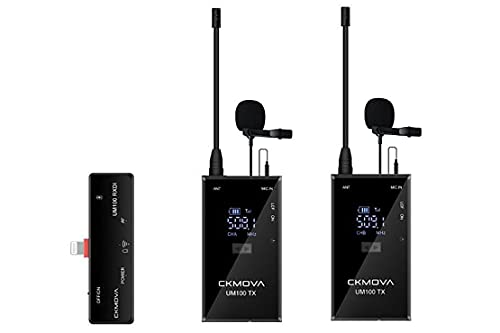 CKMOVA UM100 KIT6 - DUAL TIE Wireless Microphone Set for Lightning von CKMOVA