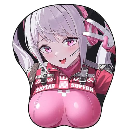 Anime N2C329L 3D Mauspad mit Handgelenkauflage Gaming Mauspads Rutschfestes Mauspad 3D Mauspads 3D Ergonomisches Mauspad（B） von CKWJMUBS