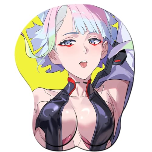 CKWJMUBS Anime Lucy 3D Mauspad mit Handgelenkauflage Gaming Mauspads Rutschfestes Mauspad 3D Mauspads 3D Ergonomisches Mauspad（D） von CKWJMUBS