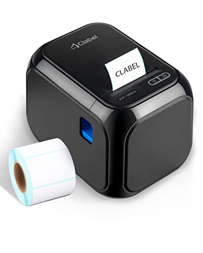 CLABEL Etikettendrucker Bluetooth Selbstklebend Thermo 320D Etikettiergerät Desktop Ettikettendrucķer Label Printer für Barcode mit eine Rolle 60x40mm Etiketten EU-Stecker CLABEL Etikettendrucker Bluetooth Selbstklebend Thermo 320D Etikettiergerät Desktop Ettikettendrucķer Label Printer für Barcode mit eine Rolle 60x40mm Etiketten EU-Stecker von CLABEL
