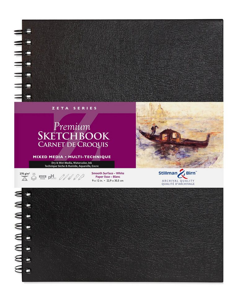 CLAIREFONTAINE Einsteck-Fotoalbum Stillman&Birn Skizzenbuch 25 Blatt 22,9x30,5cm Weiß 900912SBC, Kunst Clairefontaine CLAIREFONTAINE Einsteck-Fotoalbum Stillman&Birn Skizzenbuch 25 Blatt 22,9x30,5cm Weiß 900912SBC, Kunst Clairefontaine von CLAIREFONTAINE