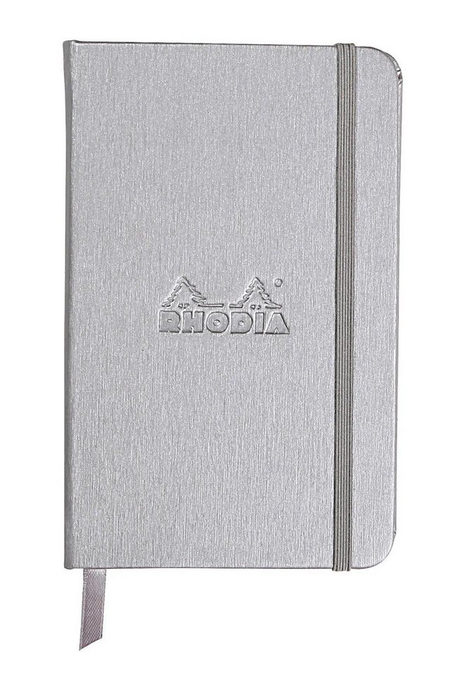 CLAIREFONTAINE Einsteck-Fotoalbum Webnotebook A6 96 Blatt liniert 90g - Silber 118067C, Rhodia, Blöcke, Hefte und Notizbücher von CLAIREFONTAINE