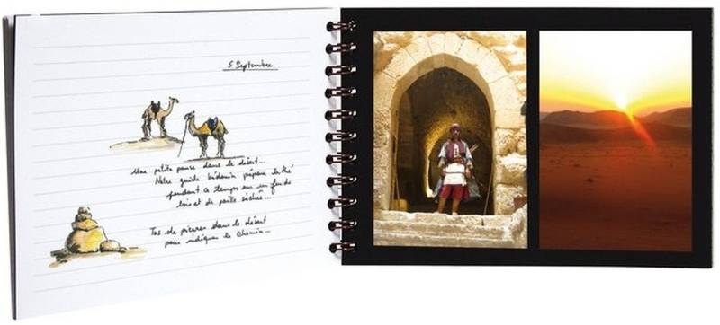 CLAIREFONTAINE Fotoalbum Reisealbum A4 Agebag liniert/blanko 40+40 Blatt rot von CLAIREFONTAINE