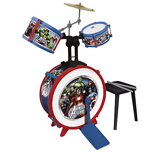 Reig Avengers Assemble Schlagzeug-Set inkl. Hocker 3-teilig von CLAUDIO REIG