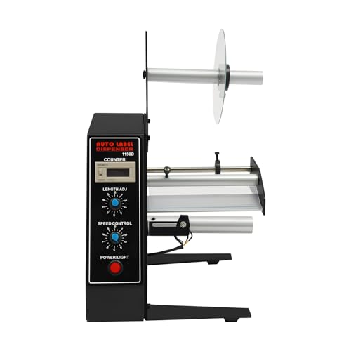 CLEADONG Automatischer Etikettenspender, Breite 6-140mm, Länge 4-200mm, Etikettenabstreifer für Selbstklebende Etiketten/Barcode-Etiketten/Sicherheitsetiketten/Verpackungsetiketten von CLEADONG