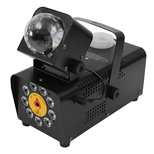 CLEADONG Nebelmaschine, Nebel Maschine mit RGB LED Licht, Fog Maschine mit Fernbedienung, Passend für Halloween, Weihnachten, Hochzeitsfeiern & Bühnenauftritte usw von CLEADONG