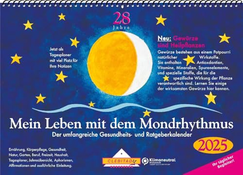 Mein Leben mit dem Mondrhythmus:2025 Wandkalender Mein Leben mit dem Mondrhythmus:2025 Wandkalender von CLEBITADY