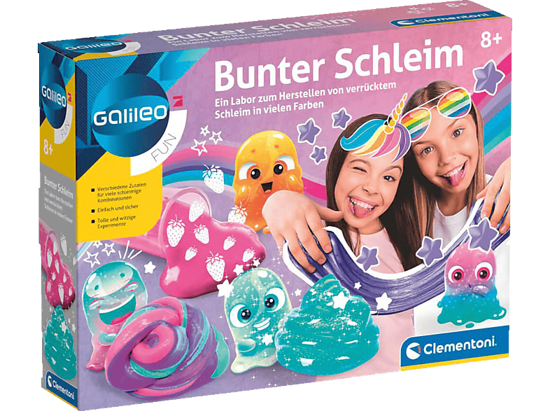 CLEMENTONI 59172 Galileo - Bunter Schleim Experimentierkasten, Mehrfarbig CLEMENTONI 59172 Galileo - Bunter Schleim Experimentierkasten, Mehrfarbig von CLEMENTONI