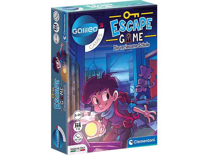 CLEMENTONI 59228 Galileo Escape Die verlassene Schule Gesellschaftsspiel, Mehrfarbig CLEMENTONI 59228 Galileo Escape Die verlassene Schule Gesellschaftsspiel, Mehrfarbig von CLEMENTONI