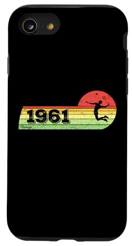 Federball Spieler Jahrgang 1961 Geburtstag game Badminton Hülle für iPhone SE (2020) / 7 / 8 von CLICK-HERE for more Badminton-game Birthday Shirts
