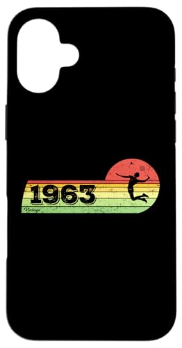 Federball Spieler Jahrgang 1963 Geburtstag game Badminton Hülle für iPhone 16 Plus Federball Spieler Jahrgang 1963 Geburtstag game Badminton Hülle für iPhone 16 Plus von CLICK-HERE for more Badminton-game Birthday Shirts
