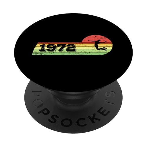 Federball Spieler Jahrgang 1972 Geburtstag game Badminton PopSockets Klebender PopGrip Federball Spieler Jahrgang 1972 Geburtstag game Badminton PopSockets Klebender PopGrip von CLICK-HERE for more Badminton-game Birthday Shirts