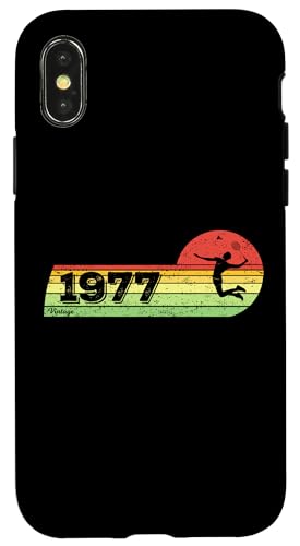 Federball Spieler Jahrgang 1977 Geburtstag game Badminton Hülle für iPhone X/XS Federball Spieler Jahrgang 1977 Geburtstag game Badminton Hülle für iPhone X/XS von CLICK-HERE for more Badminton-game Birthday Shirts